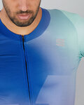 SPORTFUL Kolesarski dres s kratkimi rokavi - BOMBER - modra/zelena