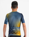 SPORTFUL Kolesarski dres s kratkimi rokavi - ROCKET - modra/rumena