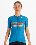 SPORTFUL Kolesarski dres s kratkimi rokavi - VELODROME - modra