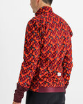 SPORTFUL Kolesarska  podaljšana jakna - PIXEL - rdeča/rjava