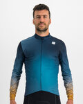 SPORTFUL Kolesarski dres z dolgimi rokavi zimski - ROCKET THERMAL - modra/rjava