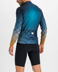 SPORTFUL Kolesarski dres z dolgimi rokavi zimski - ROCKET THERMAL - modra/rjava