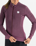 SPORTFUL Kolesarski dres z dolgimi rokavi zimski - MONOCROM THERMAL - vijolična
