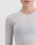 SPORTFUL Kolesarska  majica z dolgimi rokavi - MIDWEIGHT W - bela