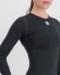 SPORTFUL Kolesarska  majica z dolgimi rokavi - MIDWEIGHT - črna