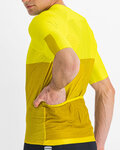 SPORTFUL Kolesarski dres s kratkimi rokavi - LIGHT PRO - rumena