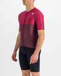 SPORTFUL Kolesarski dres s kratkimi rokavi - LIGHT PRO - bordo