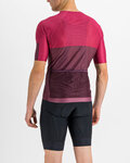 SPORTFUL Kolesarski dres s kratkimi rokavi - LIGHT PRO - bordo