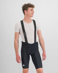 SPORTFUL Kolesarske kratke hlače z naramnicami - BODYFIT CLASSIC - črna