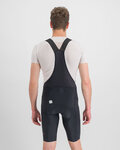 SPORTFUL Kolesarske kratke hlače z naramnicami - BODYFIT CLASSIC - črna