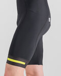 SPORTFUL Kolesarske kratke hlače z naramnicami - NEO - črna/rumena
