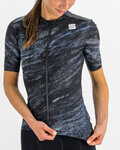 SPORTFUL Kolesarski dres s kratkimi rokavi - CLIFF SUPERGIARA - črna