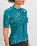 SPORTFUL Kolesarski dres s kratkimi rokavi - CLIFF SUPERGIARA - turkizna
