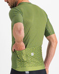 SPORTFUL Kolesarski dres s kratkimi rokavi - CHECKMATE - zelena