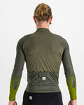 SPORTFUL Kolesarski dres z dolgimi rokavi zimski - BODYFIT PRO - zelena