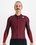 SPORTFUL Kolesarski dres z dolgimi rokavi zimski - BODYFIT PRO - bordo