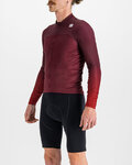 SPORTFUL Kolesarski dres z dolgimi rokavi zimski - BODYFIT PRO - bordo
