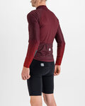 SPORTFUL Kolesarski dres z dolgimi rokavi zimski - BODYFIT PRO - bordo