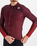 SPORTFUL Kolesarski dres z dolgimi rokavi zimski - BODYFIT PRO - bordo