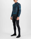SPORTFUL Kolesarski dres z dolgimi rokavi zimski - CLIFF SUPERGIARA - modra