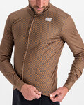 SPORTFUL Kolesarski dres z dolgimi rokavi zimski - CHECKMATE THERMAL - rjava
