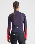 SPORTFUL Kolesarski dres z dolgimi rokavi zimski - BODYFIT PRO THERMAL - rdeča/modra