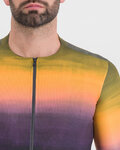 SPORTFUL Kolesarski dres s kratkimi rokavi - FLOW SUPERGIARA - vijolična/rumena