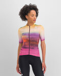 SPORTFUL Kolesarski dres s kratkimi rokavi - FLOW SUPERGIARA - rožnata/bež