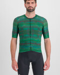 SPORTFUL Kolesarski dres s kratkimi rokavi - GLITCH BOMBER - zelena