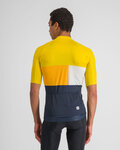 SPORTFUL Kolesarski dres s kratkimi rokavi - SNAP - rumena/modra