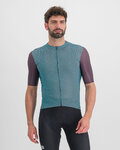 SPORTFUL Kolesarski dres s kratkimi rokavi - CHECKMATE - modra/vijolična