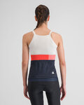 SPORTFUL Kolesarski dres brez rokavov - SNAP - bela/modra/rdeča