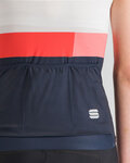 SPORTFUL Kolesarski dres brez rokavov - SNAP - bela/modra/rdeča