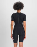 SPORTFUL Kolesarska  majica s kratkimi rokavi - MERINO - črna