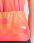 SPORTFUL Kolesarski dres s kratkimi rokavi - ROCKET - oranžna/bež