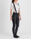 SPORTFUL Kolesarske dolge hlače z naramnicami - SUPERGIARA W - črna
