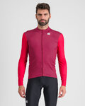 SPORTFUL Kolesarski dres z dolgimi rokavi zimski - CHECKMATE THERMAL - rdeča