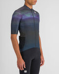 SPORTFUL Kolesarski dres s kratkimi rokavi - FLOW SUPERGIARA - siva/modra