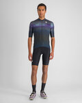 SPORTFUL Kolesarski dres s kratkimi rokavi - FLOW SUPERGIARA - siva/modra
