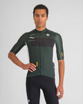 SPORTFUL Kolesarski dres s kratkimi rokavi - BREAKOUT SUPERGIARA - zelena/črna