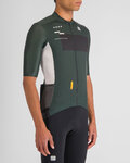 SPORTFUL Kolesarski dres s kratkimi rokavi - BREAKOUT SUPERGIARA - zelena/črna