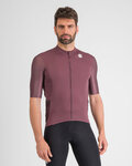 SPORTFUL Kolesarski dres s kratkimi rokavi - SUPERGIARA - bordo