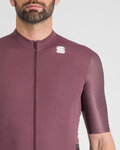 SPORTFUL Kolesarski dres s kratkimi rokavi - SUPERGIARA - bordo