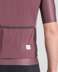 SPORTFUL Kolesarski dres s kratkimi rokavi - SUPERGIARA - bordo