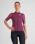 SPORTFUL Kolesarski dres s kratkimi rokavi - SUPERGIARA W - bordo