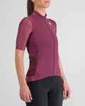 SPORTFUL Kolesarski dres s kratkimi rokavi - SUPERGIARA W - bordo