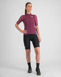 SPORTFUL Kolesarski dres s kratkimi rokavi - SUPERGIARA - bordo