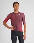 SPORTFUL Kolesarski dres s kratkimi rokavi - LIGHT - bordo