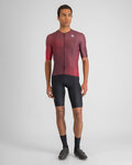 SPORTFUL Kolesarski dres s kratkimi rokavi - LIGHT - bordo