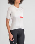 SPORTFUL Kolesarski dres s kratkimi rokavi - BOMBER - bela